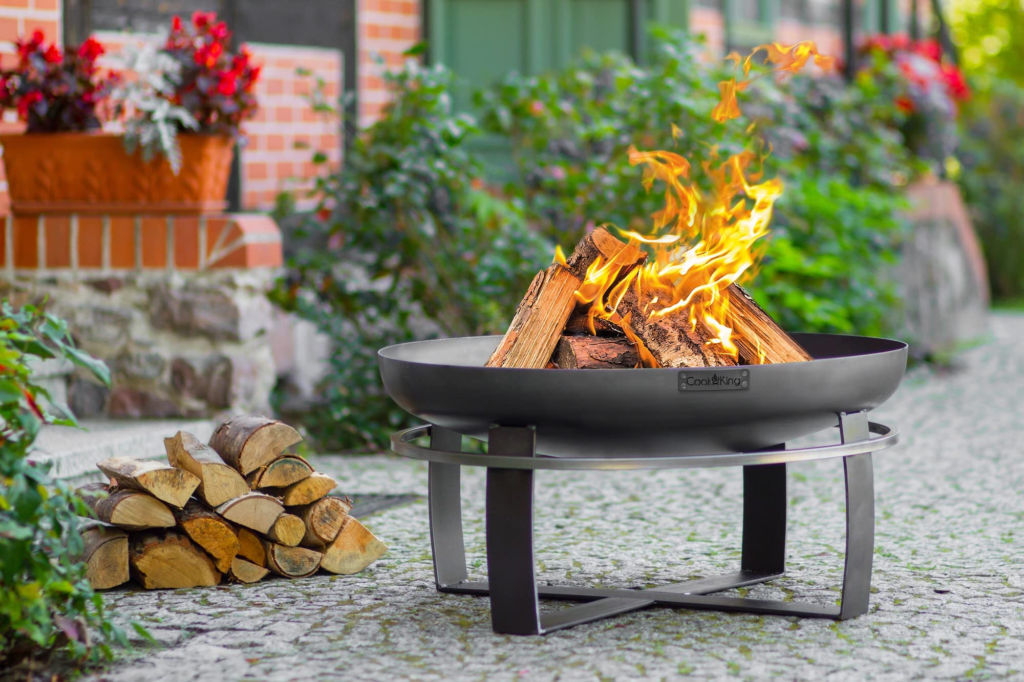 cookking-wikinger-feuerschale-80cm-stahl-mit-sch-rhaken image 2
