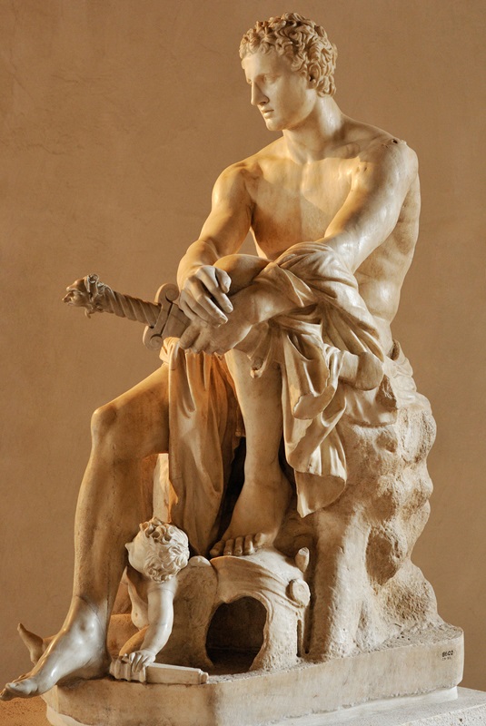 classic-garden-elements-ares-ludovisi-statue-bronze-lebensgro image 1