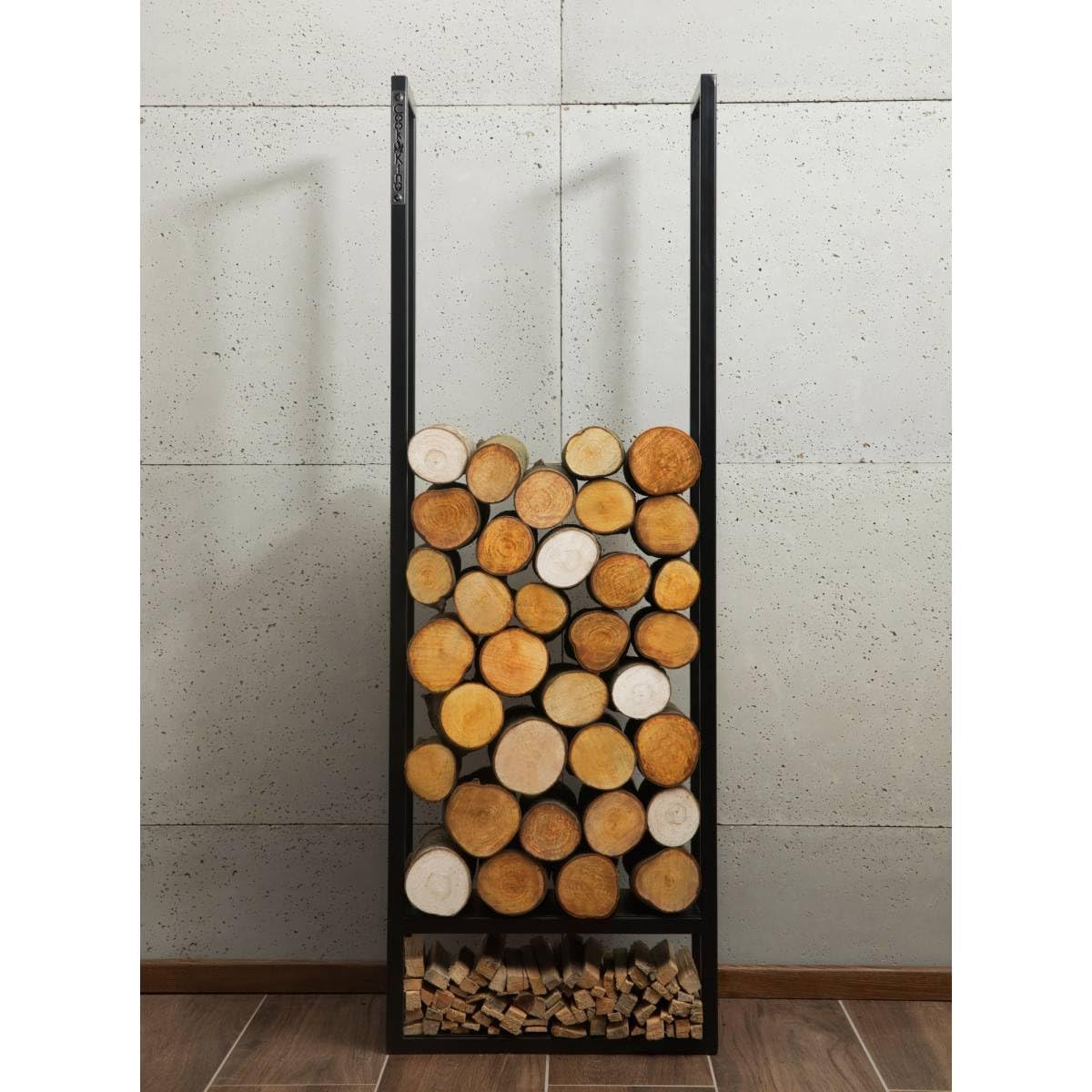 cookking-atos-kaminholzregal-150x50x20-cm-stahl-schwarz image 2