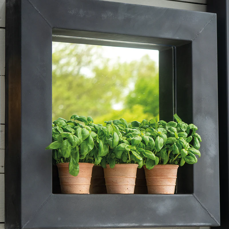 classic-garden-elements-quadratischer-spiegel-zink-70x70 image 3