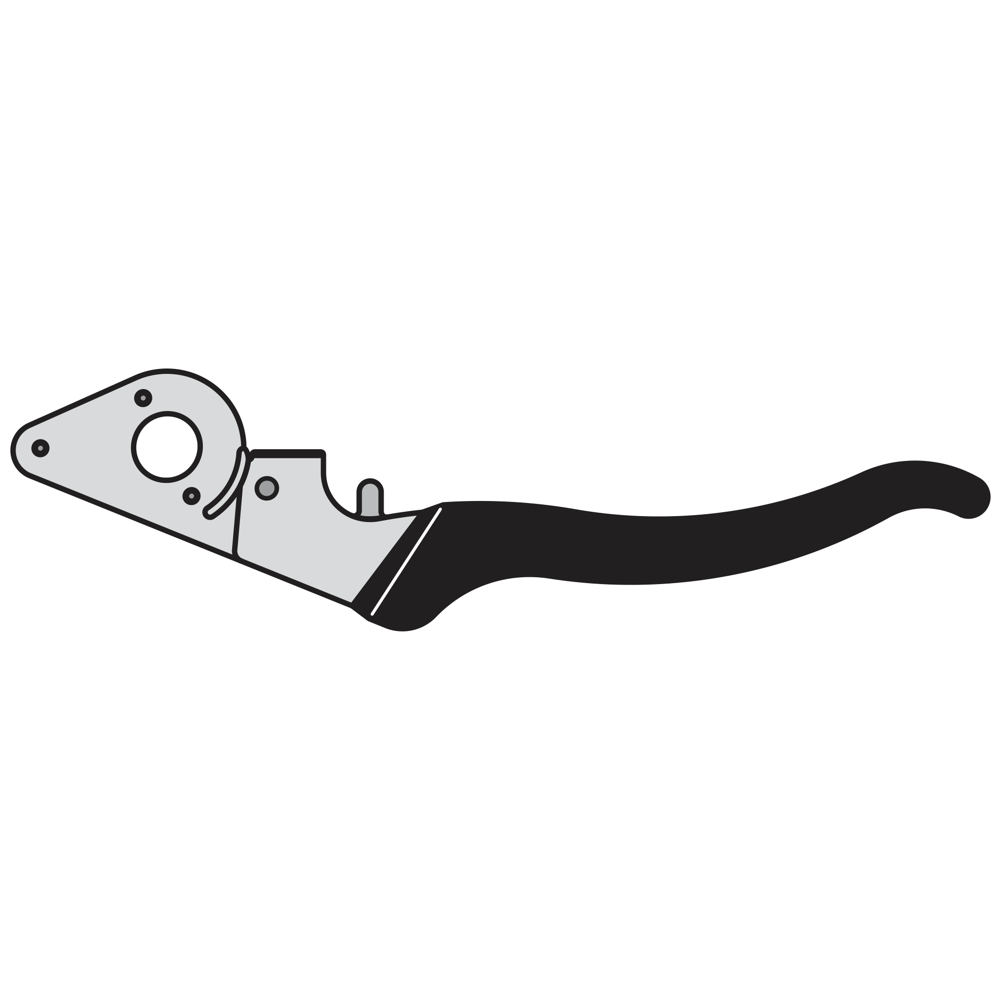 felco-51-51-1-griffeinheit-ohne-klinge-ersatzteil image 1