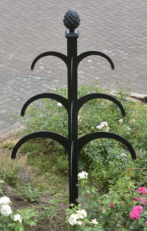 classic-garden-elements-hannibal-rankobelisk-metall-schwarz-220-cm image 1