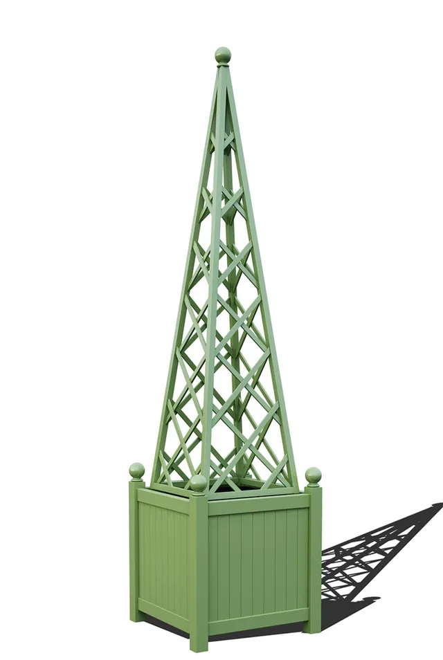 classic-garden-elements-abusir-pflanzk-bel-mit-pyramiden-rankgitter image 1