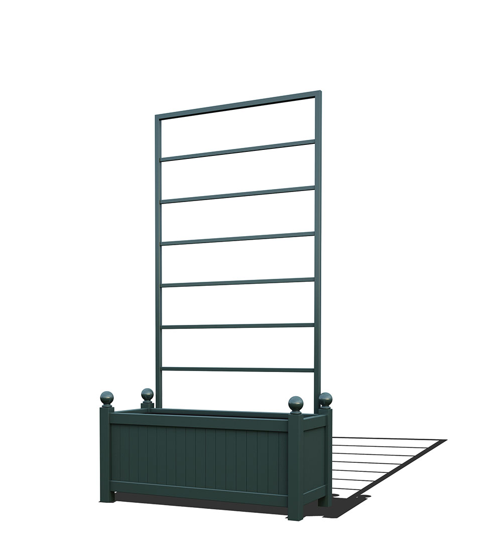 classic-garden-elements-amisos-pflanzk-bel-mit-rankgitter-80-cm image 1