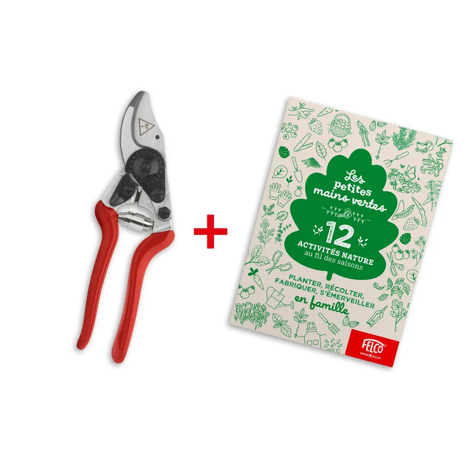 felco-kids-set-f14-gartenschere-buch-kleine-gr-ne-daumen image 1