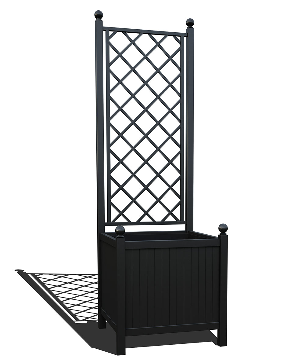 classic-garden-elements-chiomis-pflanzk-bel-mit-spalier-schwarz-60x60 image 7