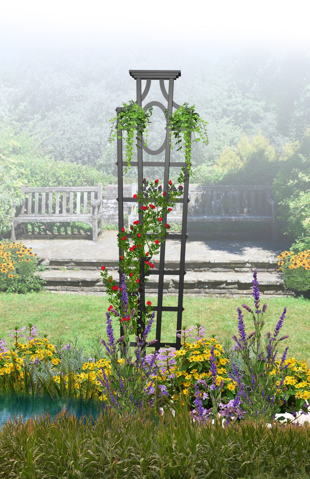 classic-garden-elements-wallfleet-rosenobelisk-eisen-254-cm image 3