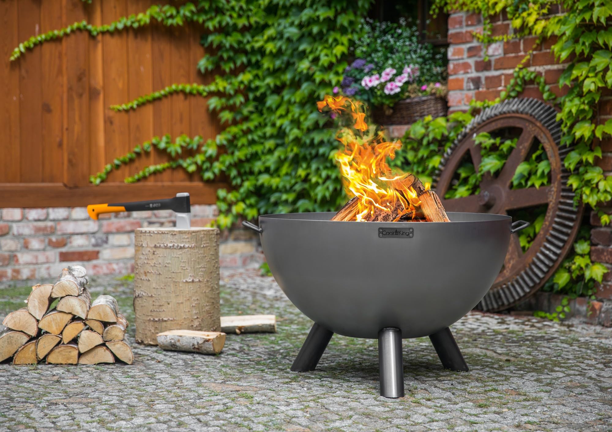 cookking-kongo-feuerschale-85-cm-stahl-mit-drei-beinen image 6