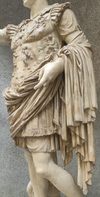classic-garden-elements-augustus-primaporta-statue-lebensgro-marmor image 2