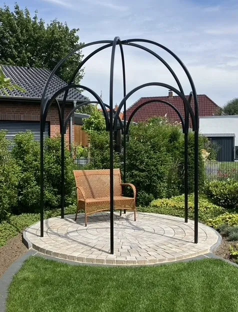 classic-garden-elements-firenze-pavillon-metall-schwarz-270-cm image 1