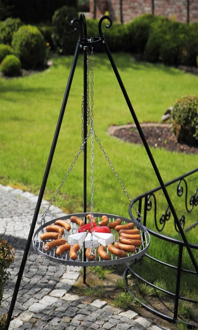 cookking-dreibein-grill-set-schwenkgrill-200-cm-edelstahlrost image 1