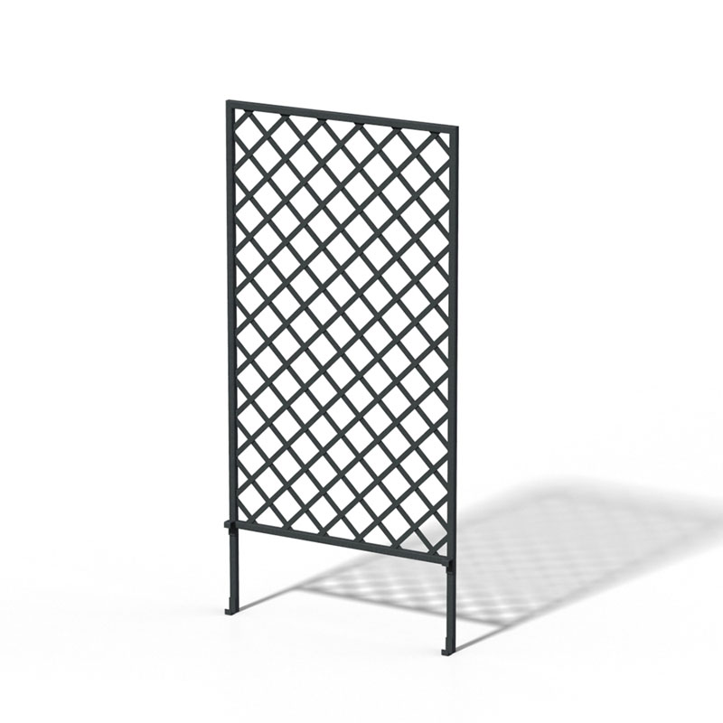 classic-garden-elements-abydos-rankgitter-metall-schwarz-119cm-rauten image 3