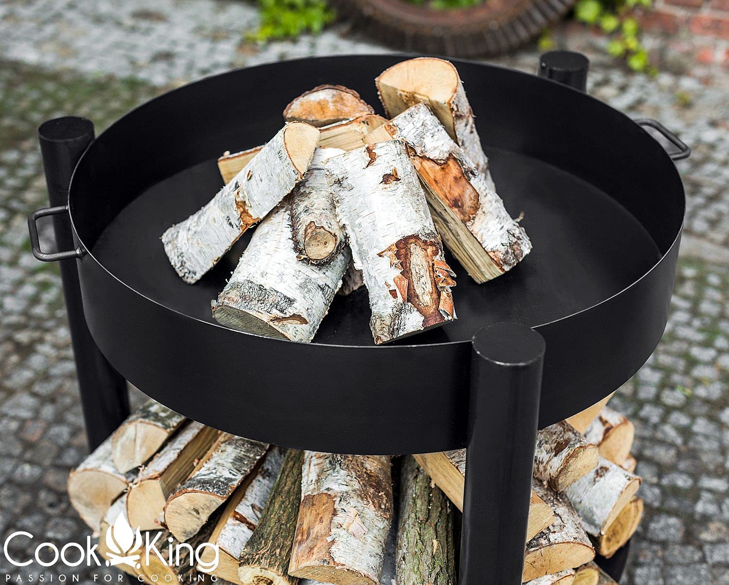 cookking-montana-feuerschale-70-cm-mit-holzfach-stahl-schwarz image 3