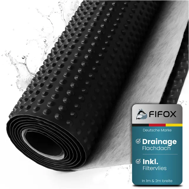 fifox-dachbegr-nung-drainage-1x8-m-noppenbahn-mit-filtervlies image 1