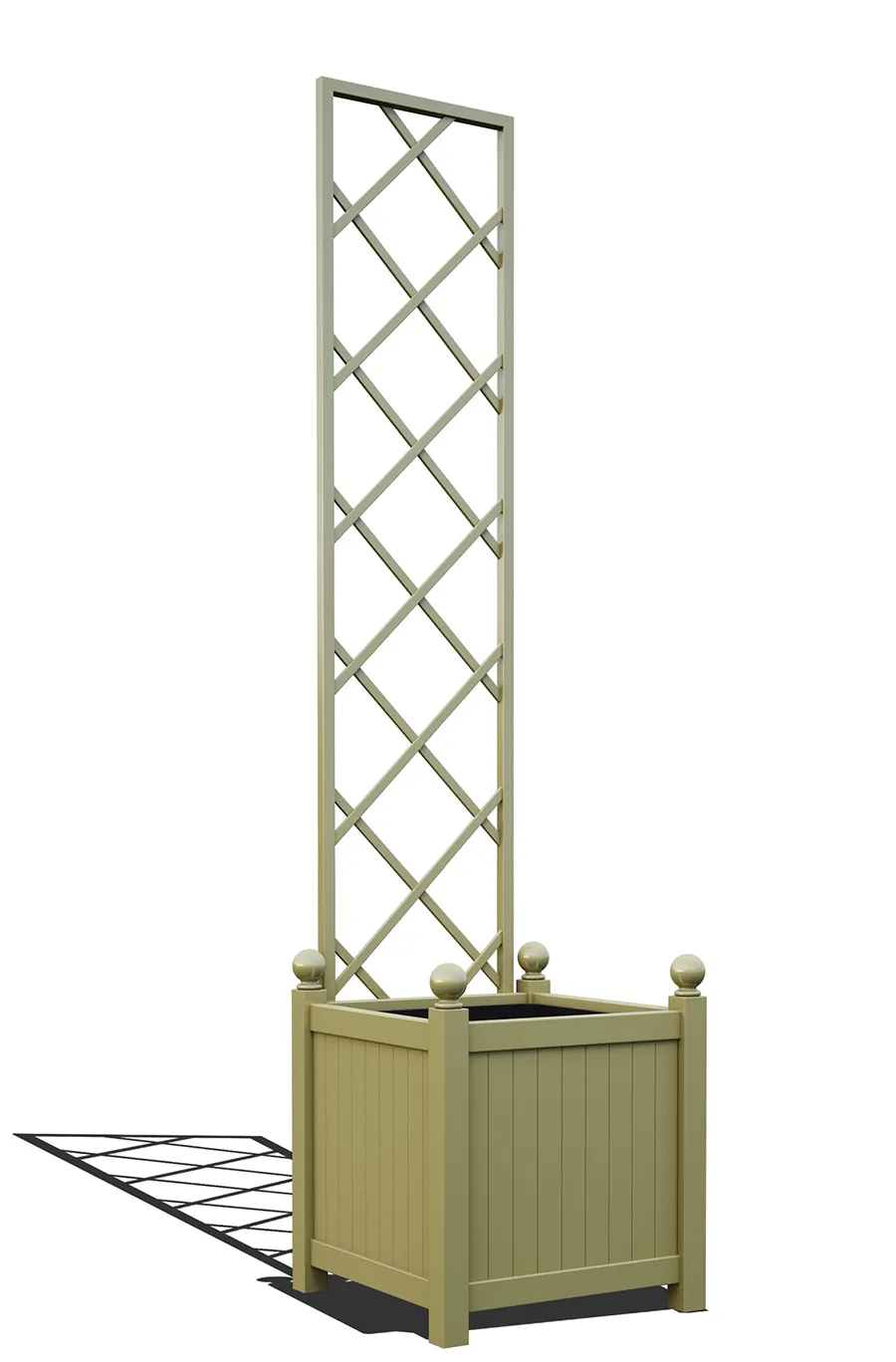 classic-garden-elements-pagasae-pflanzk-bel-mit-spalier-schwarz image 1