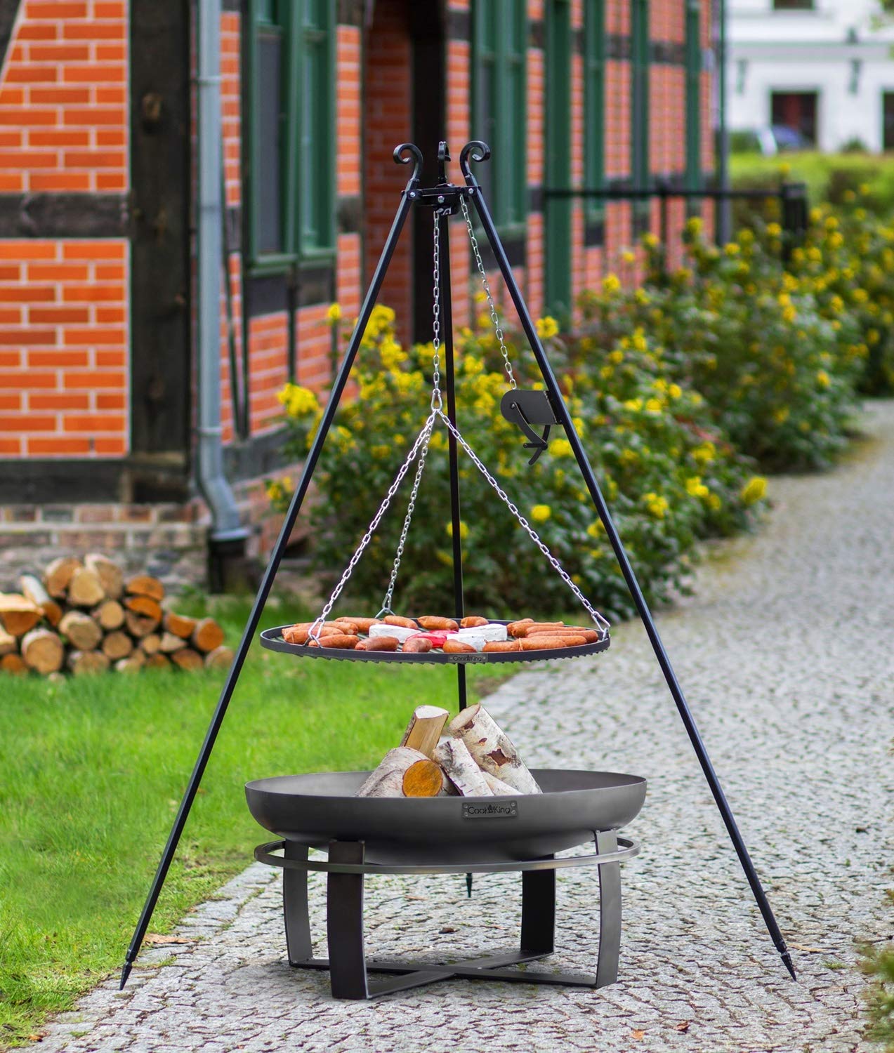 cookking-dreibein-180-schwenkgrill-viking-80-rost-70-cm-mit-kurbel image 2