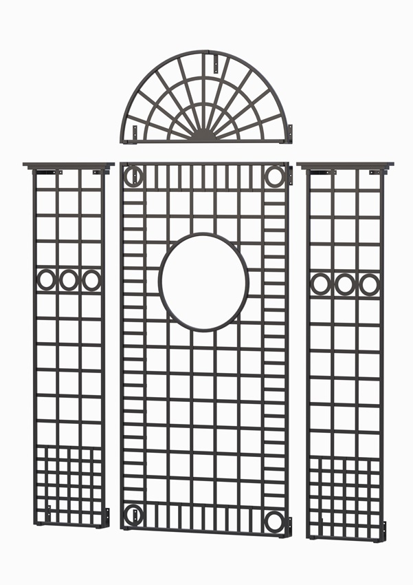 classic-garden-elements-knebworth-house-rankgitter-set-schwarz image 1
