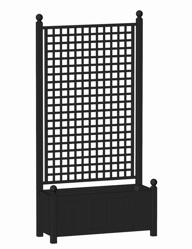 classic-garden-elements-astylos-pflanzkasten-spalier-80-cm-schwarz image 1