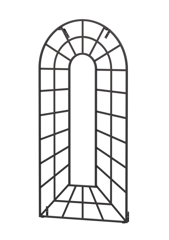 classic-garden-elements-trompe-l-il-rankgitter-wand-schwarz image 1