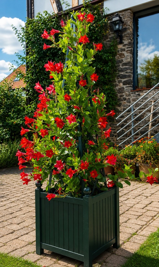 classic-garden-elements-abusir-pflanzk-bel-mit-pyramiden-rankgitter image 4