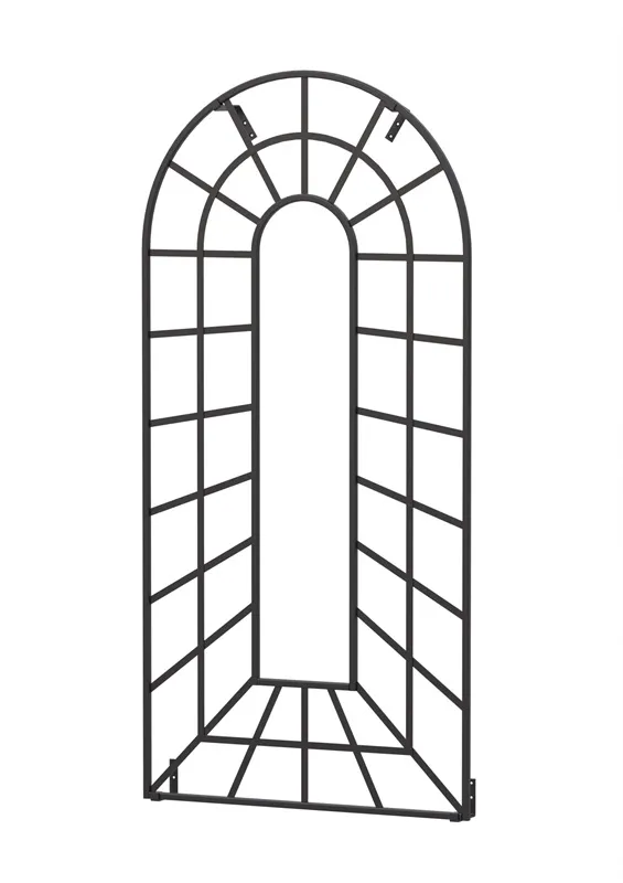 classic-garden-elements-trompe-l-il-rankgitter-wand-schwarz image 1