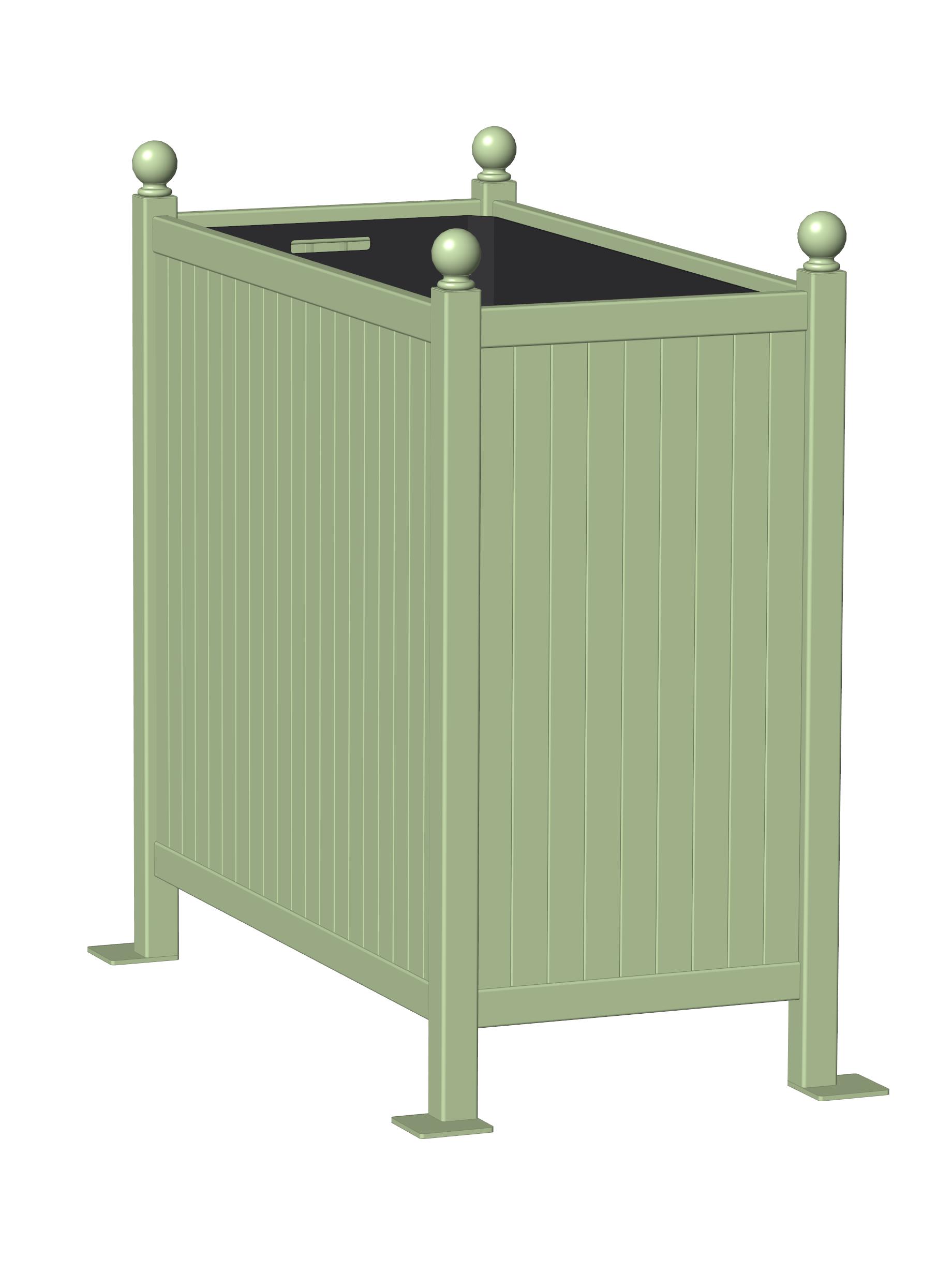 classic-garden-elements-raumteiler-pflanzk-bel-stahl-88-cm image 1