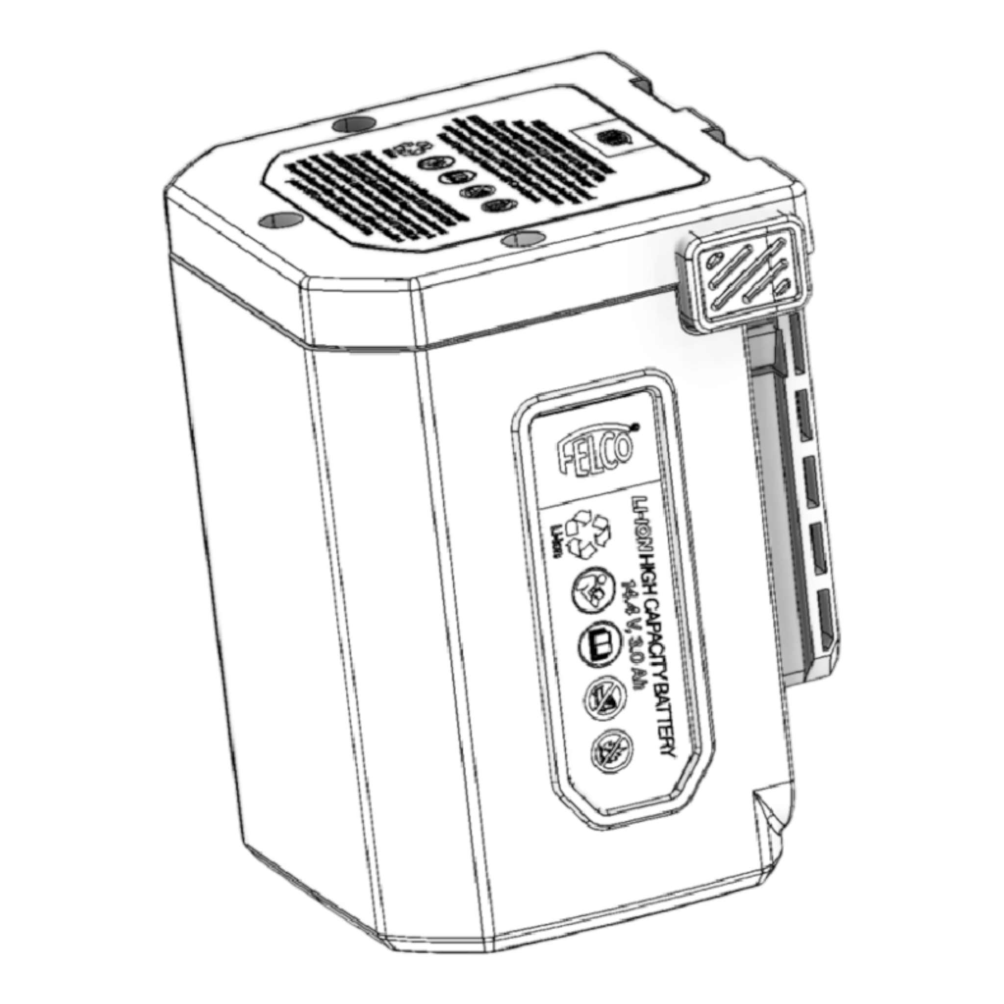 felco-834-834-5-li-ion-akku-14-4-v-3-0-ah-ersatzakku image 1