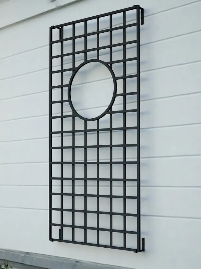 classic-garden-elements-lamport-hall-rankgitter-schwarz-200x100-cm image 1