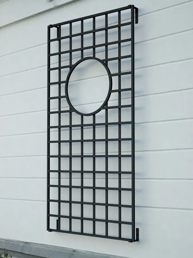 classic-garden-elements-lamport-hall-rankgitter-schwarz-200x100-cm image 1