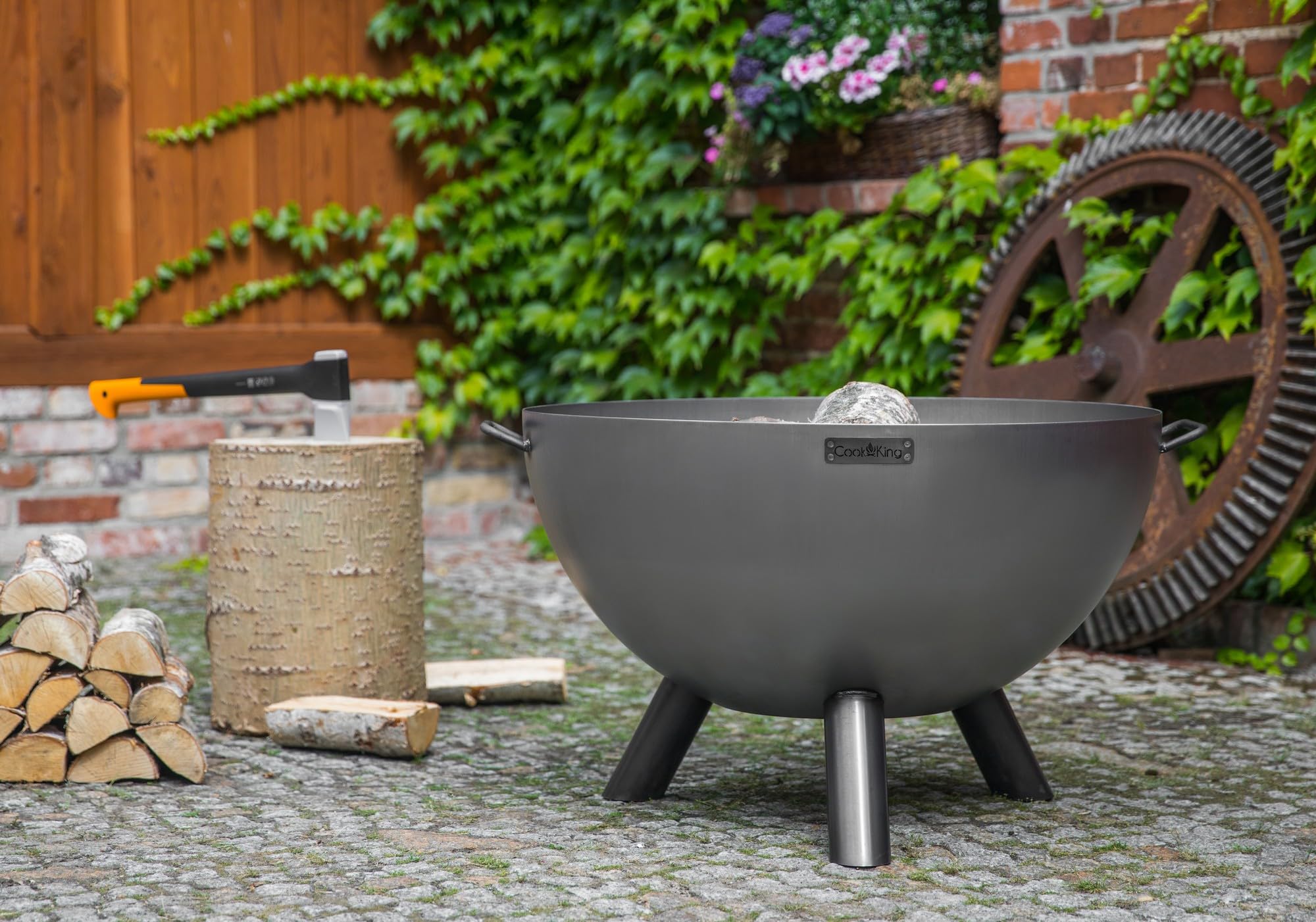 cookking-kongo-feuerschale-85-cm-stahl-mit-drei-beinen image 3