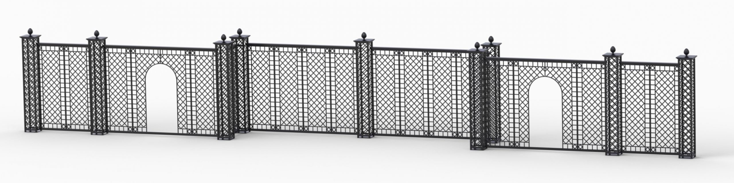classic-garden-elements-wessling-treillage-set-schwarz image 2