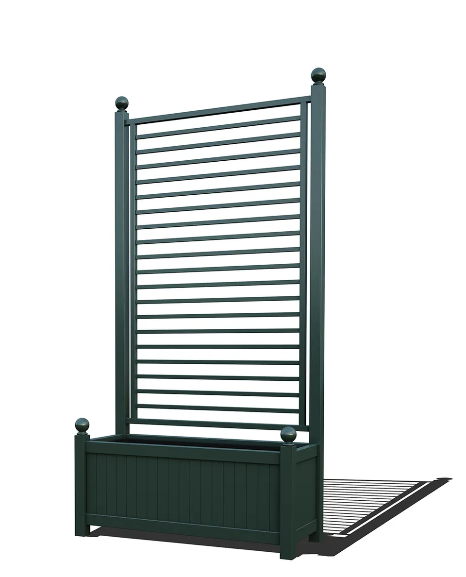classic-garden-elements-agnon-pflanzk-bel-mit-rankgitter-schwarz image 1