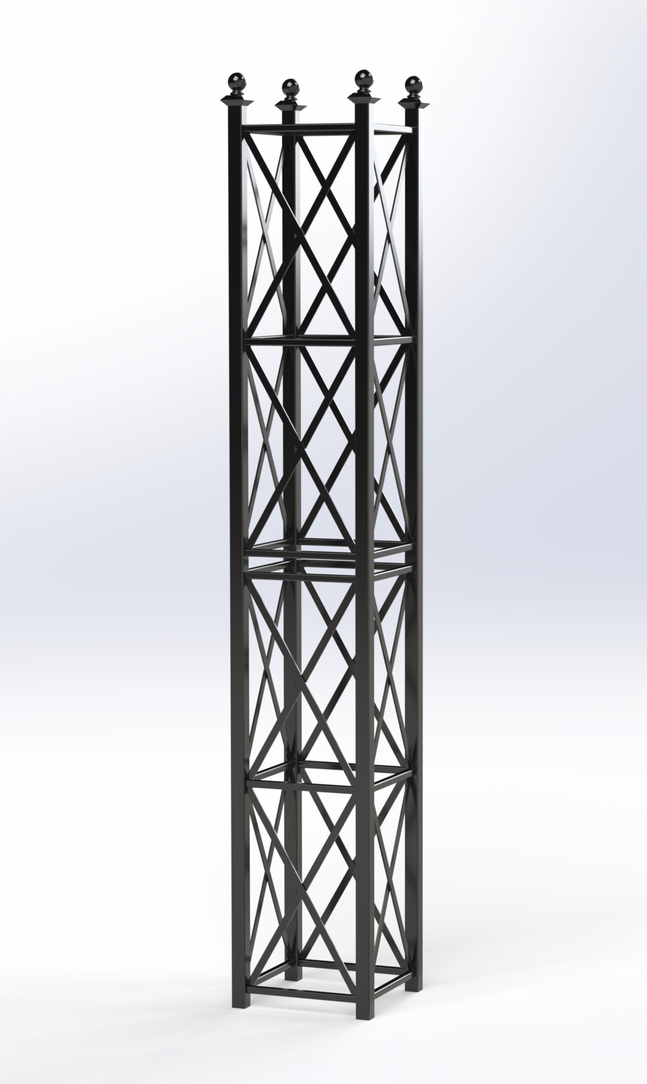 classic-garden-elements-eltville-rankobelisk-schwarz-250-cm image 2