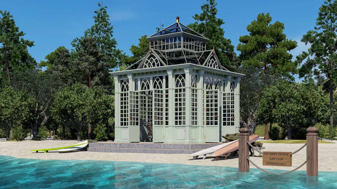 classic-garden-elements-happy-george-strandhaus-glas-stahl image 3
