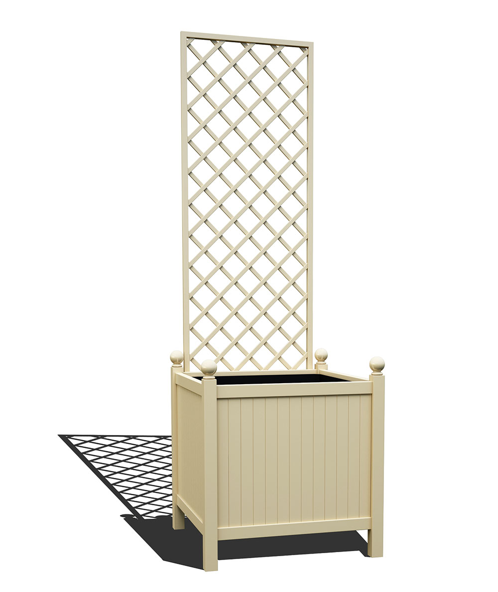 classic-garden-elements-calydon-pflanzk-bel-metall-schwarz-mit-rankgitter image 2