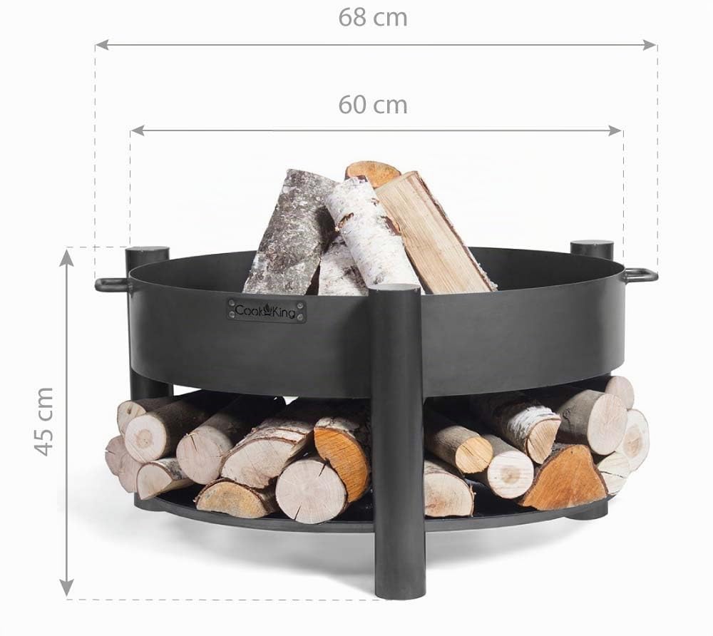 cookking-montana-feuerschale-60-cm-mit-holzlager-schwarz image 8