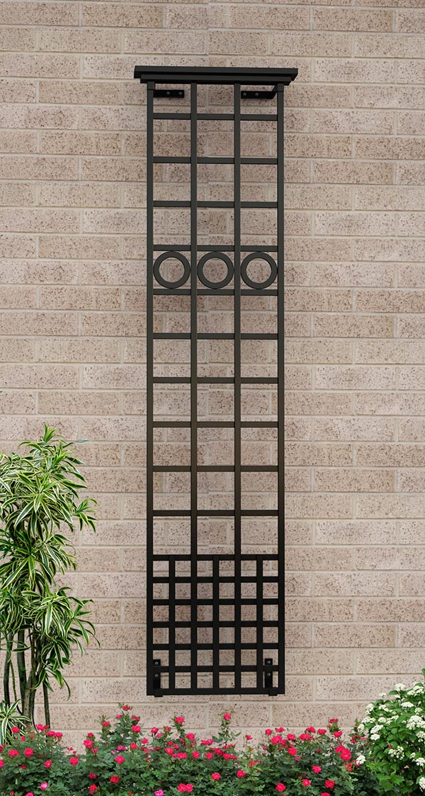 classic-garden-elements-burghley-wandspalier-metall-schwarz-44x201-cm image 2