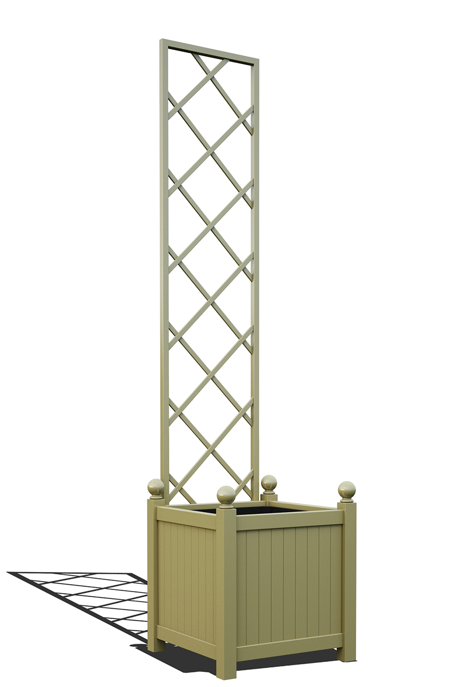 classic-garden-elements-pagasae-pflanzk-bel-mit-spalier-schwarz image 1