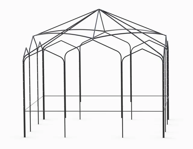 classic-garden-elements-sissinghurst-pavillon-metall-5x5-m image 1