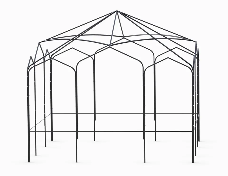 classic-garden-elements-sissinghurst-pavillon-metall-5x5-m image 1
