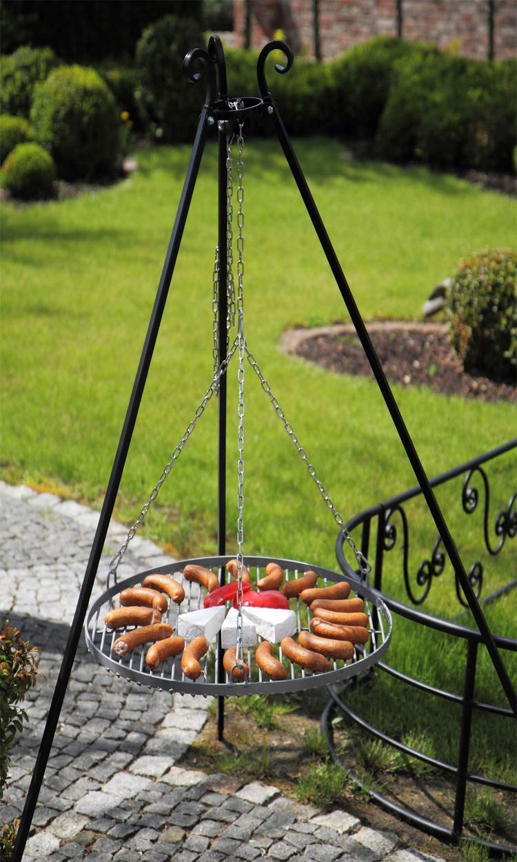 cookking-dreibein-grill-set-schwenkgrill-200-cm-edelstahlrost image 1