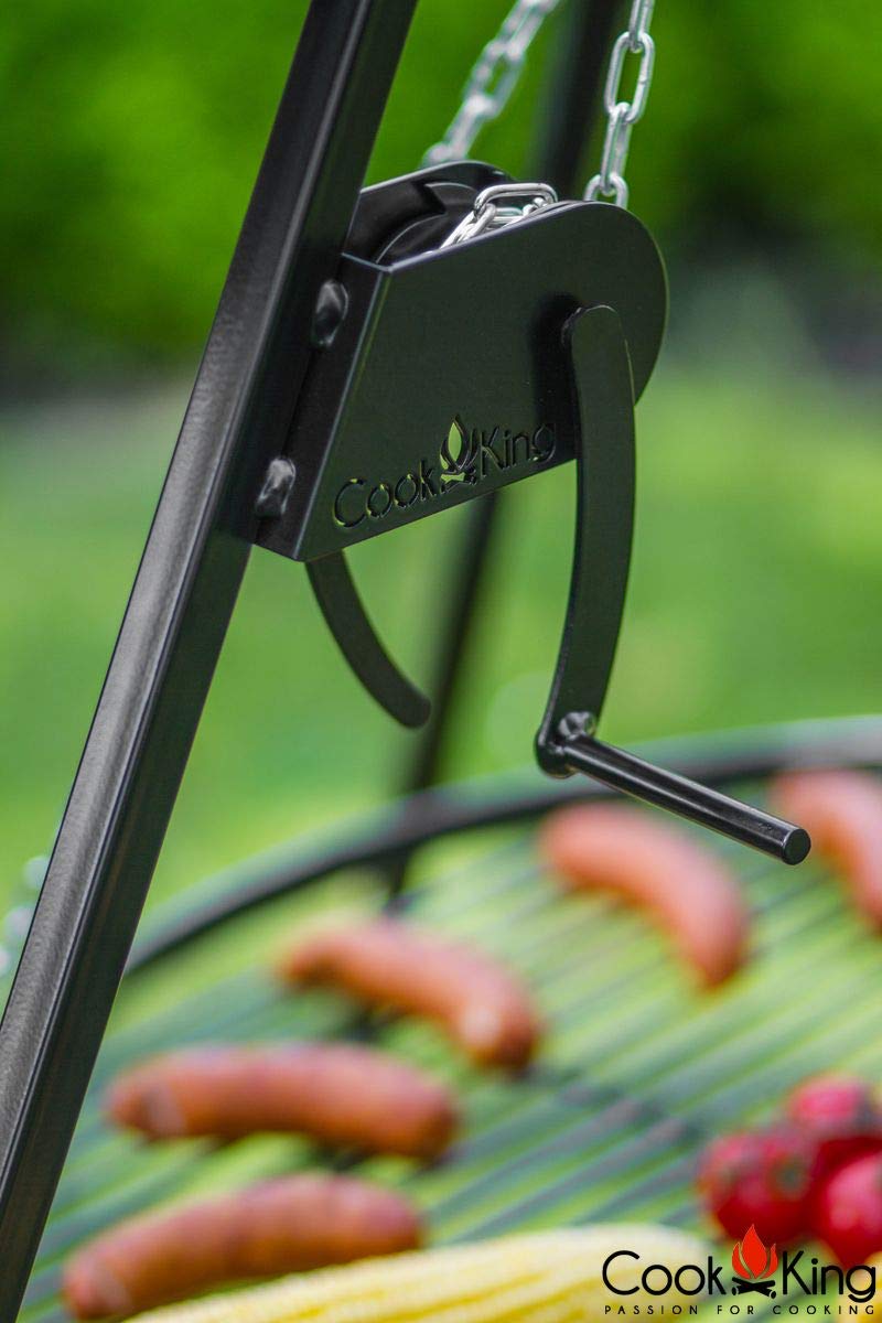 cookking-tripod-180-schwenkgrill-dreibein-mit-handwinde-stahlrost image 3