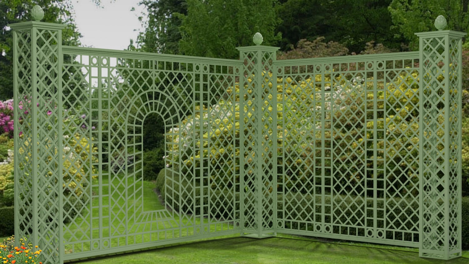 classic-garden-elements-wessling-treillage-set-schwarz image 6