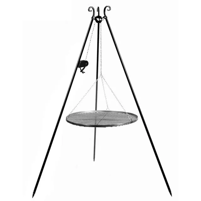 cookking-tripod-schwenkgrill-180-cm-grillrost-60-cm-rohstahl image 1