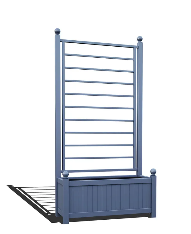 classic-garden-elements-apelaeus-pflanzk-bel-mit-spalier-schwarz image 1
