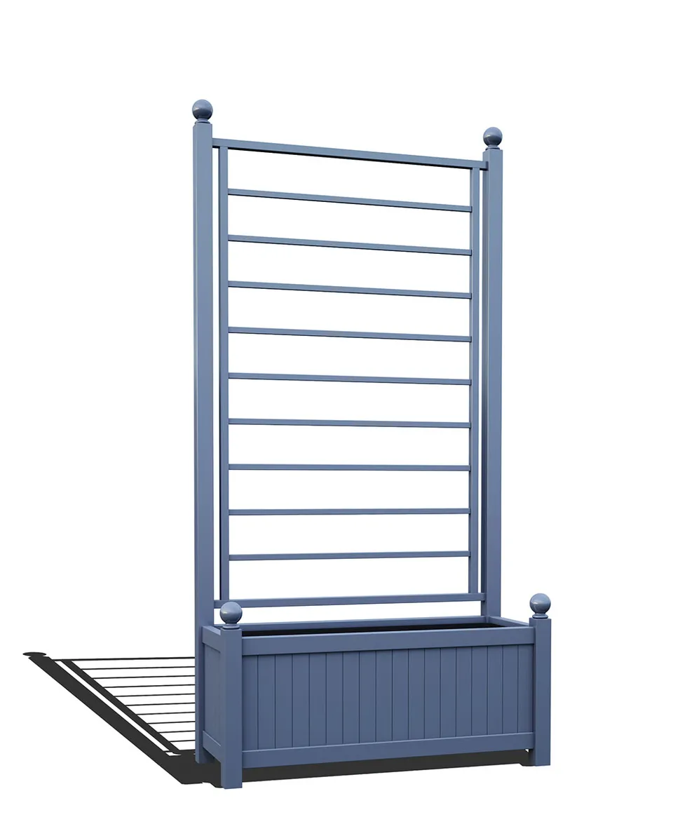 classic-garden-elements-apelaeus-pflanzk-bel-mit-spalier-schwarz image 1