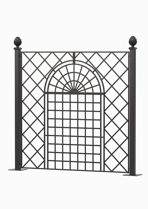 classic-garden-elements-orangerie-zaun-set-schmiedeeisen-204-cm image 1