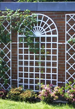 classic-garden-elements-treillage-rankgitter-wei-metall-set image 1