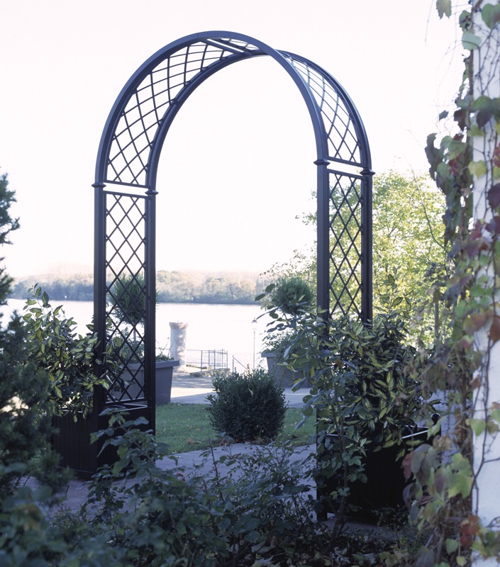 classic-garden-elements-portofino-rosenbogen-mit-k-beln-schwarz image 8