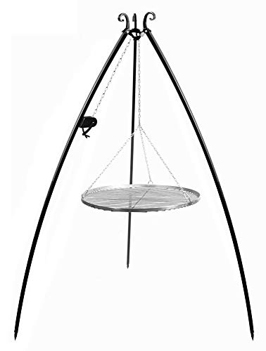 cookking-tripod-schwenkgrill-200-cm-mit-rolle-und-rost-80-cm image 2